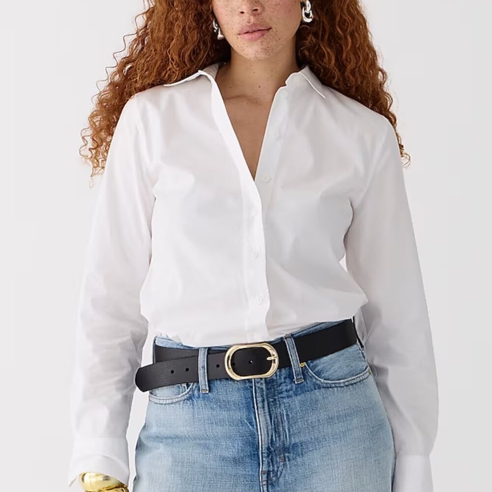 J. Crew Wren slim shirt in stretch cotton poplin Size 14